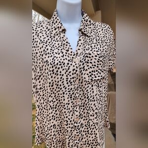 Sweet Wanderer Black and Cream Blouse